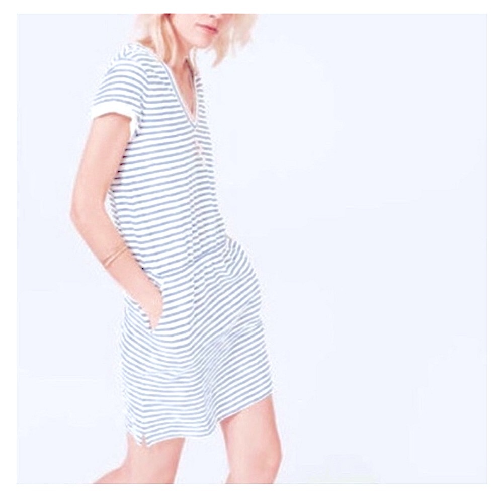 Lou & Grey Striped Shirtdress